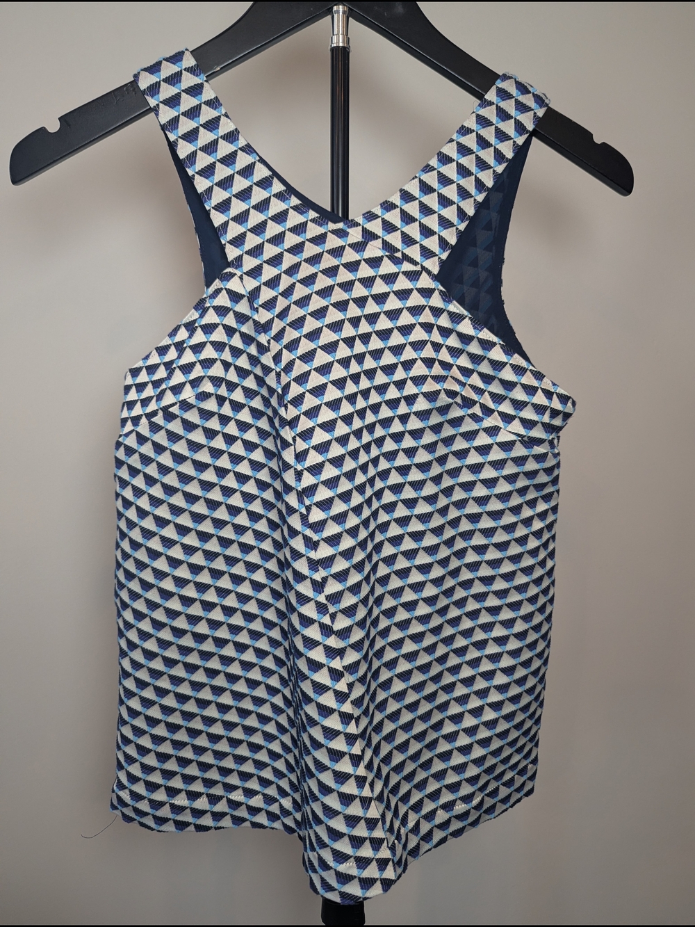 Anthropologie Women's Size 0 Tiled Jacquard Tank by HD in Paris Geometric